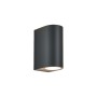 APPLIQUE DRAPION 15X7X9,5CM NERO GU10 2X5W