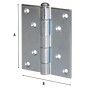 BL CERNIERA PERNO SFIL  ACC ZIN PESAN  76X63 2 PZ