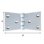BL CERNIERA CODA DI RONDINE 4  FORI 110X55 MM 2 PZ