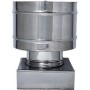 C FUMAIOLO A BOTTE INOX QUADRO INOX 30X30CM