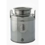 FUSTO OLIO ACCIAIO INOX AISI 304 20 L AGGRAFFATO