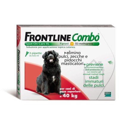 FRONTLINE COMBO 40-60 KG CANI XL 3 PIPETTE