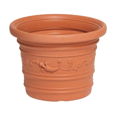 VASO IN PLASTICA FESTONATO D 40XH30 CM PRESTIGE