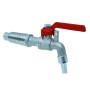 RUBINETTO P/BOTTI A SFERA C/PORTALUC N. 6 D 16 MM*