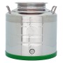 CONTENITORE ACCIAIO INOX PER OLIO 30 L FONDO PEN