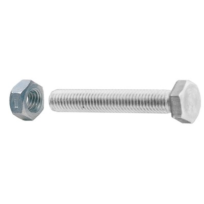 SC VITI A METALLO TESTA ESAG 12X 80 ZINC C/DADO  4PZ