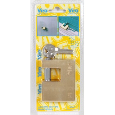 VIRO BL 505.7 LUCCHETTO P/SERRANDA 50MM OTTONATO