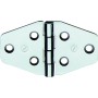 CERNIERA PERNO FISSO  854 IN INOX NAUTICA 70X40 MM