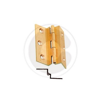 CERNIERA FRESATA C/COLLO OTTONE SAT 60X50 MM**