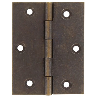 CERNIERA FRESATA PIANA OTTONE BRONZ 70X55 MM