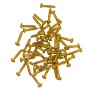VITI TESTA BOMBATA FERRO OTTONATO 2X10 MM
