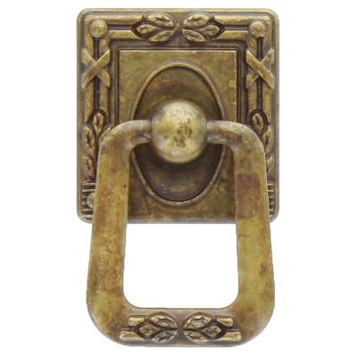 MANIGLIA ZAMA 12060 33X55 MM OTTONE ANTICATO*