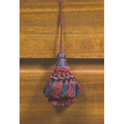 FIOCCO P/CHIAVI CM.9 BLU E BORDO