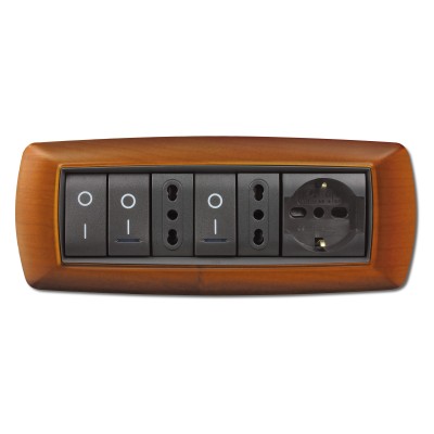 PLACCA LIFE LIVING PLAST LEGNO CHIARO 7P