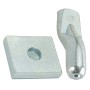 BS PIASTRA C/PERNO P/CARDINE D 20 MM ACC ZIN