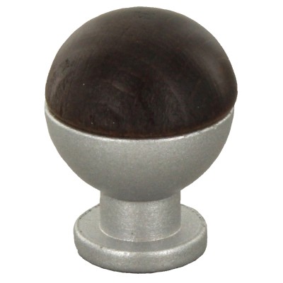 POMOLO SFERICO LEGNO OTT 735B D 18 MM NOCE SCU
