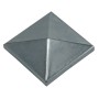 COPRIPILASTRO ACCIAIO QUADRO 120X120 MM
