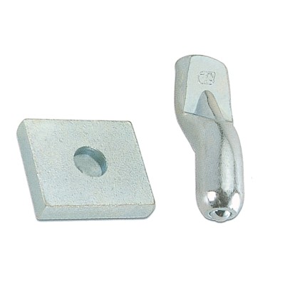 PIASTRA C/PERNO P/CARDINE D 20 MM ACC ZINC