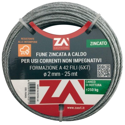 CAVETTO ARGANELLO 49F C/ANIMA ACC D 1,8 MM 9 M