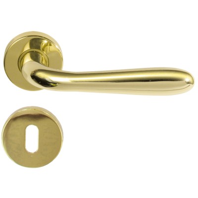 MANIGLIA ALLUMINIO AGNONE C/BOCCHETTA ORO