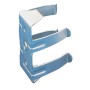 GANCIO ACCIAIO ZINCATO P/ZOCCOLO LEGNO*