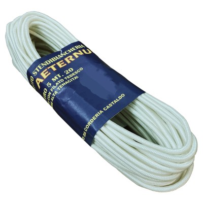 CAVETTO STENDIBIANCHERIA TRECCIATO AETERNUM MM.5X20 MT