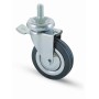 RUOTA CARRELLO D 100 MM GOMMA 155/BIS-B PER 14MA FRENO