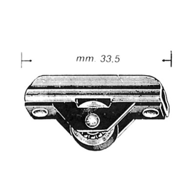 OMGE  451 CARRELLO A 1 RUOTA P/CRISTALLO*
