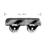 OMGE  459 CARRELLO A 2 RUOTE P/CRISTALLO*