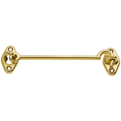 GANCIO FERMAFINESTRA OTTONE LUCIDO 140 MM