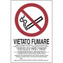 TARGA VIETATO FUMARE L.311/1 180X120 MM