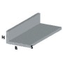 PROFILO CROMO H.200 CM ELLE 15X10X1 MM