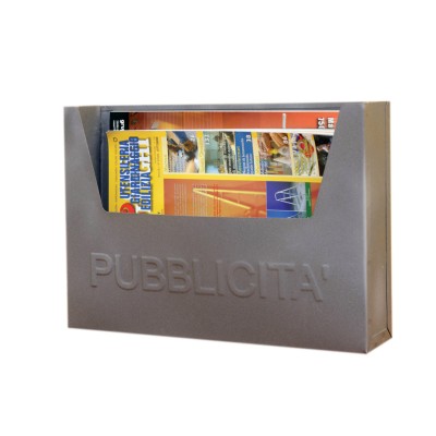 PORTA PUBBLICITA IN LAMIERA 34X7XH24 CM