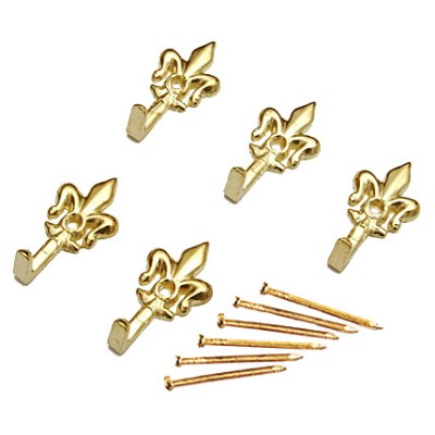 BL GANCIO P/QUADRO GIGLIO 32 MM ORO L N. 0 5 PZ