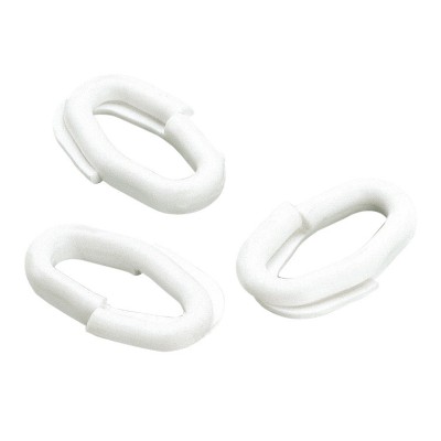 ANELLO GIUNZIONE P/CATENA PLASTICA D 6 BIANCO