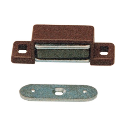 SC CHIUSURA MAGNETICA RETTANGOL MARRONE 2 PZ*