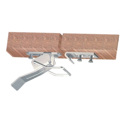 BL CHIUSURA P/TAVOLO A LEVA FERRO ZINC 77 MM 2 PZ