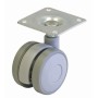 BL RUOTA P/MOBILE D.40 MM PIASTRA GRIGIO 2 PZ