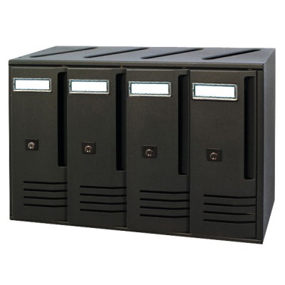 CASSETTA POSTALE ALUBOX CUBO C4 42X17,5X30 GRI GHISA