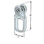 OMGE  902 CARRELLO NYLON A 2 RUOTE D 15 ACC P 10 KG