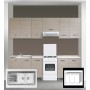 LAVELLO APPOGGIO INOX 2 VASCHE DX + GOCCIOLATOIO SX 120 CM