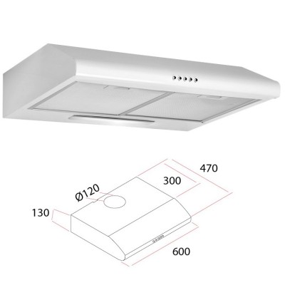 CAPPA ELETTRICA P/CUCINA 60 CM