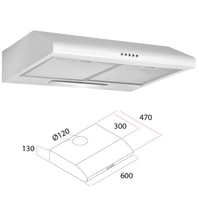 CAPPA ELETTRICA PER CUCINA 60 CM