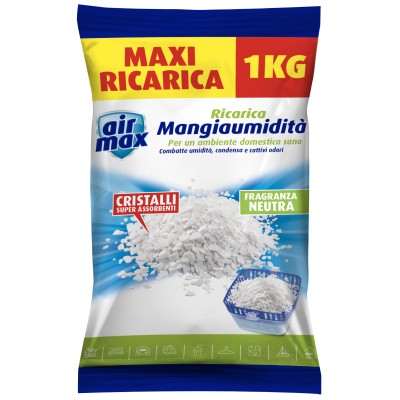 AIRMAX ASSORBIUMIDITA RICARICA SALI 1 KG NEUTRI