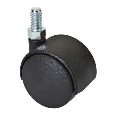 RUOTA NYLON GEMELLARE D 40 MM PERNO 6MAX10 MONT