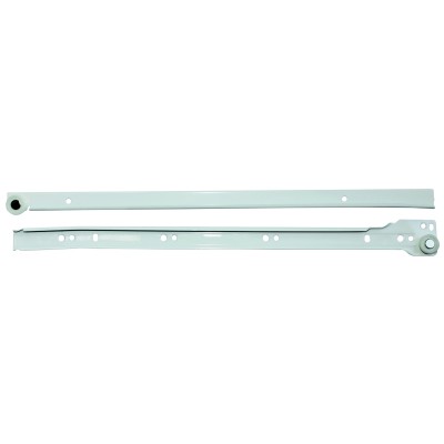 GUIDA P/CASSETTI ACCIAIO 40 CM LACCATO BIANCO*