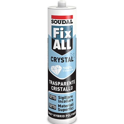 SOUDAL ADESIVO FIX ALL CRYSTAL CARTUCCIA DA  290 ML