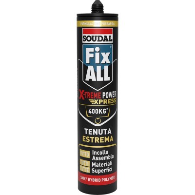 SOUDAL ADESIVO FIX ALL  X-TREME EXPRESS CARTUCCIA DA 280 ML