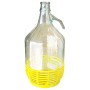DAMIGIANA DAMA VETRO C/CESTINO PLASTICA 5 L
