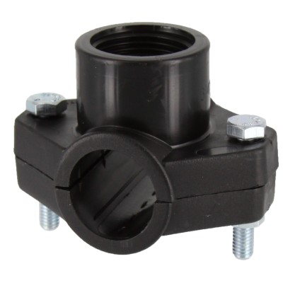 RACCORDO POLIPROP PRESA A STAFFA D 25MMX3/4 F*